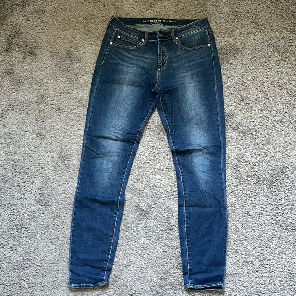 Article of Society Dark Wash Skinny Jeans